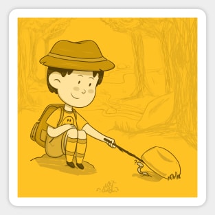 Little Boy Explorer Magnet